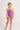 Traje de baño Niña Manga Corta- Natación-Neon
